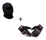 Luva Frio Intenso Motoqueiro Moto Bike + touca Ninja Balaclava